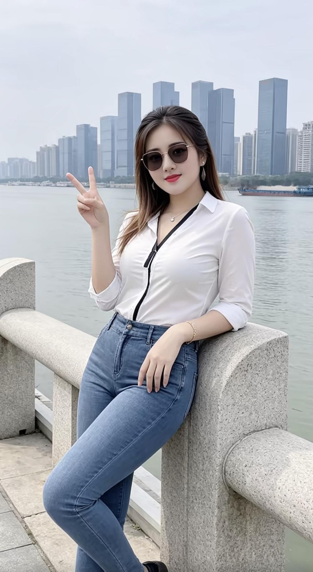 轻纱飞扬，水波荡漾。