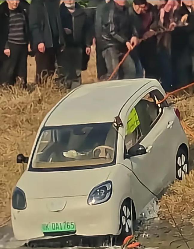 驾车不慎坠河的26岁女车主真的很漂亮！她的新能源车是湖北孝感牌照，其一个人在天门