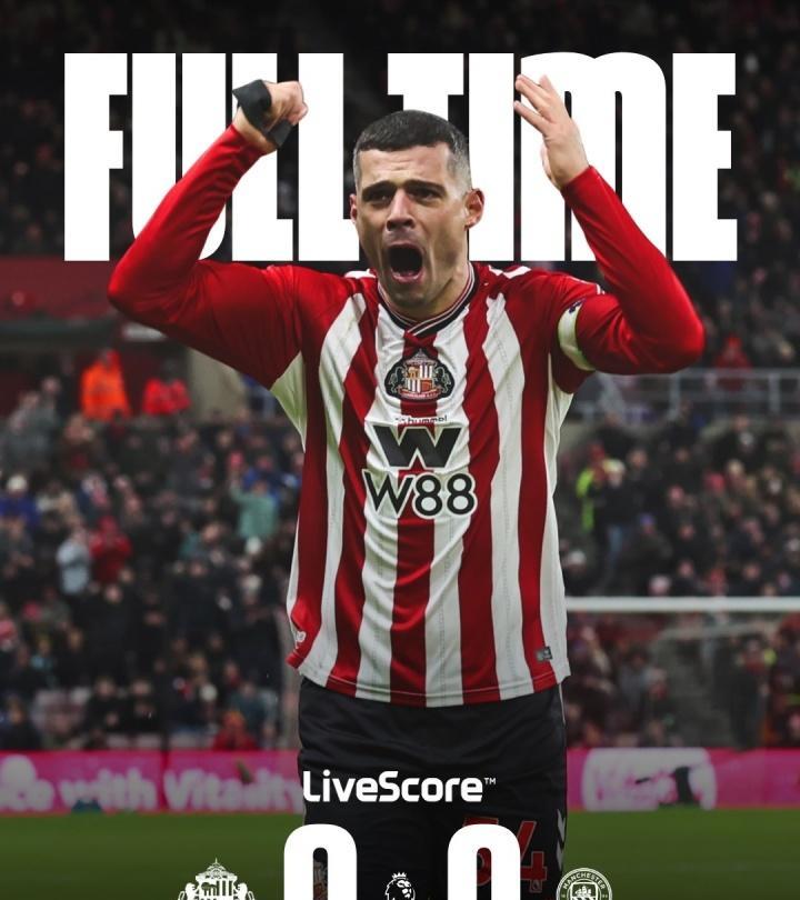 连胜终结、半程冠军随着曼城客场0-0与升班马桑德兰互交白卷，英超第19轮的比赛