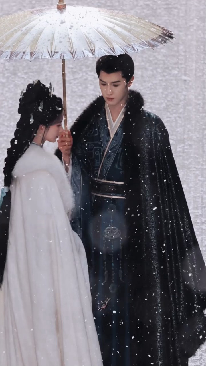 李昀锐x归良辰丨宇文良时雪中撑伞好有氛围感