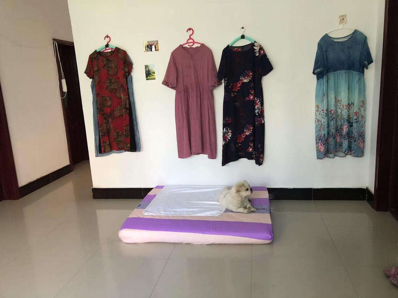 今年夏天，我要把每条裙子都宠幸一遍，都穿一次。刚才，我把所有裙子都洗了。