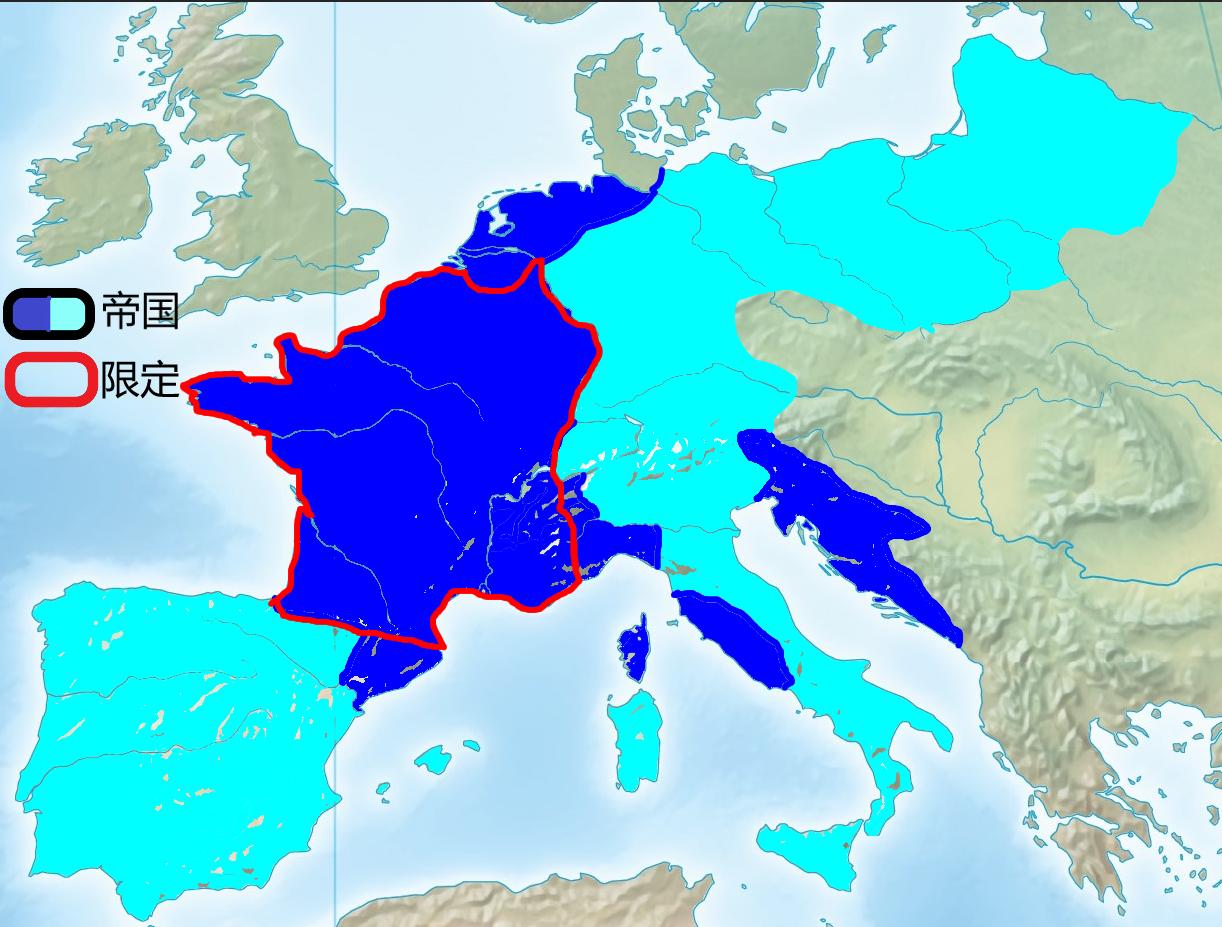 1814年，反法联军攻入巴黎，法兰西皇帝拿破仑被迫退位，法兰西帝国灭亡。其实此前