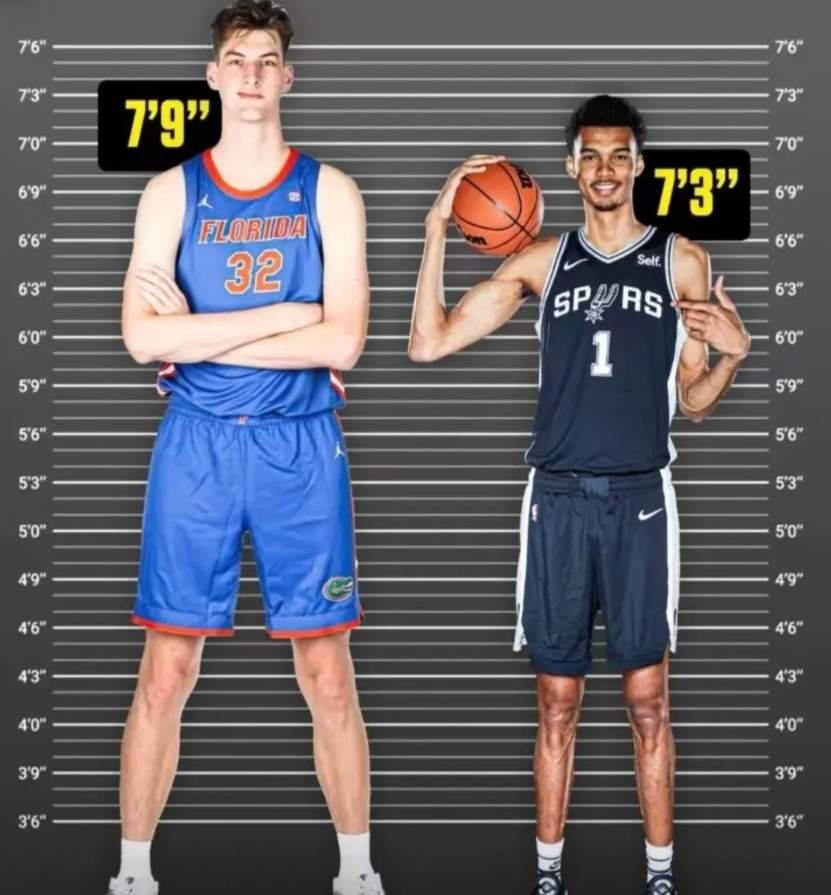 NBA又一历史纪录即将作古。NBA现在身高最高的球员是2米24的马刺队法国球员