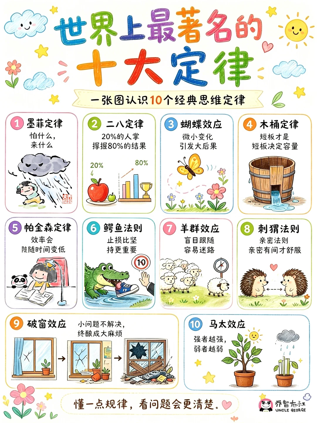 给孩子的“人生兵法”：世界十大思维定律！🔥