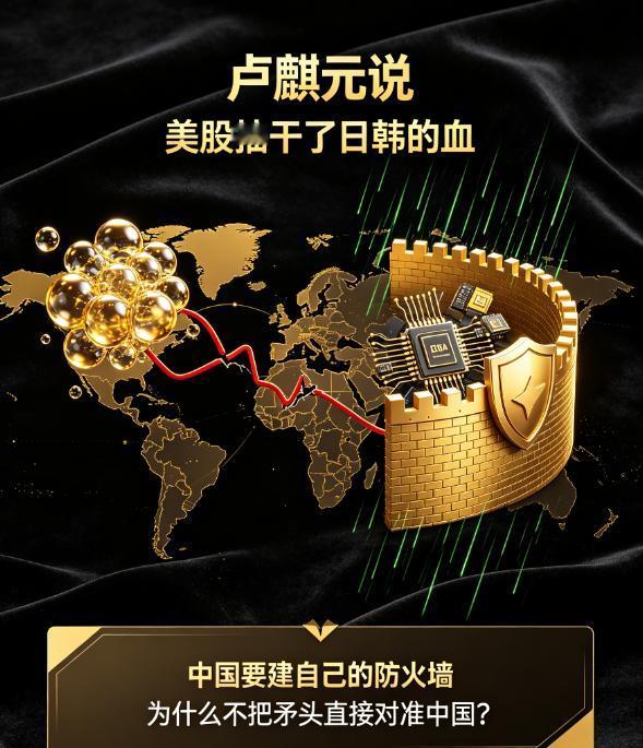 美国反复抽血收割日韩股市，为何却不动中国？9月9日，卢麒元的这番话，揭开了背后的