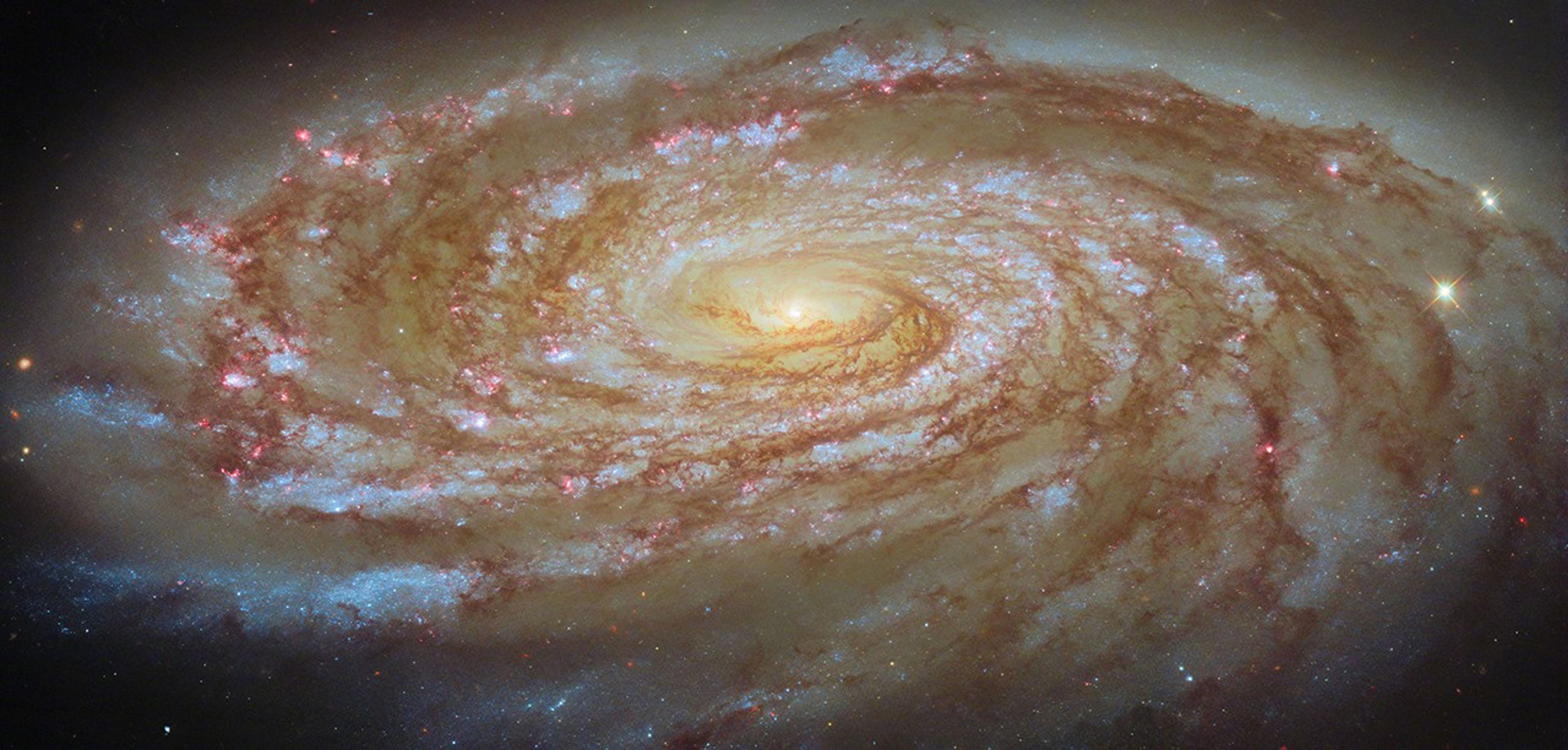 哈勃望远镜最近拍到一个正在被掏空的星系。它叫M88，编号NGC4501，离