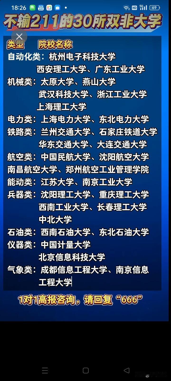 填报志愿时，很多人只盯着211、985，结果分数尴尬，要么滑档，要么被调剂到冷门
