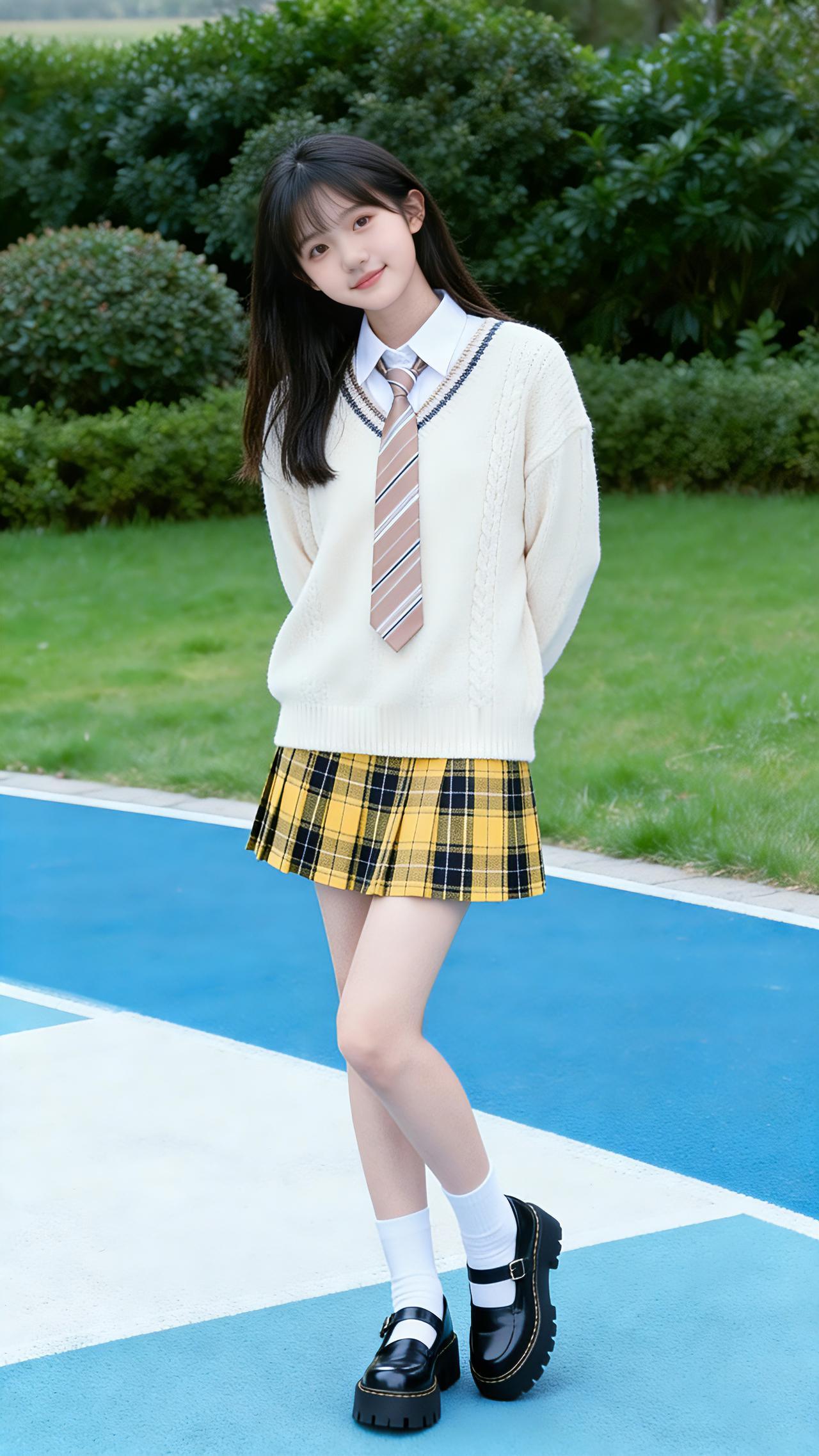甜妹甜系女孩清纯甜美jk制服