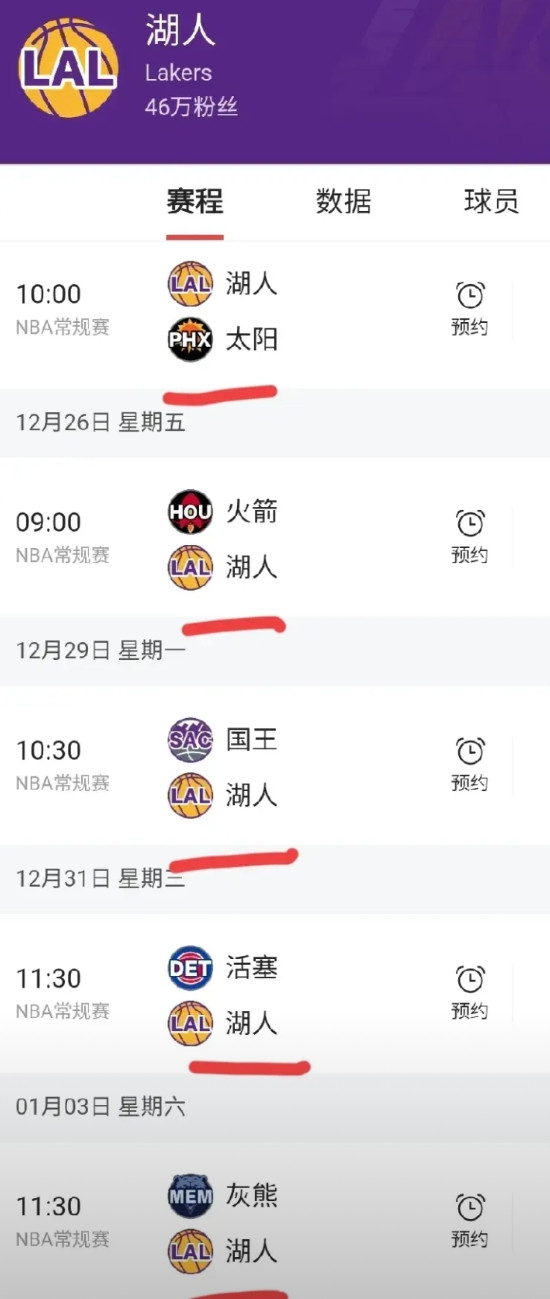 湖人接下来赛程也是凶险。太阳：本赛季湖人已经与太阳交手两次，第一次惨败，第二次