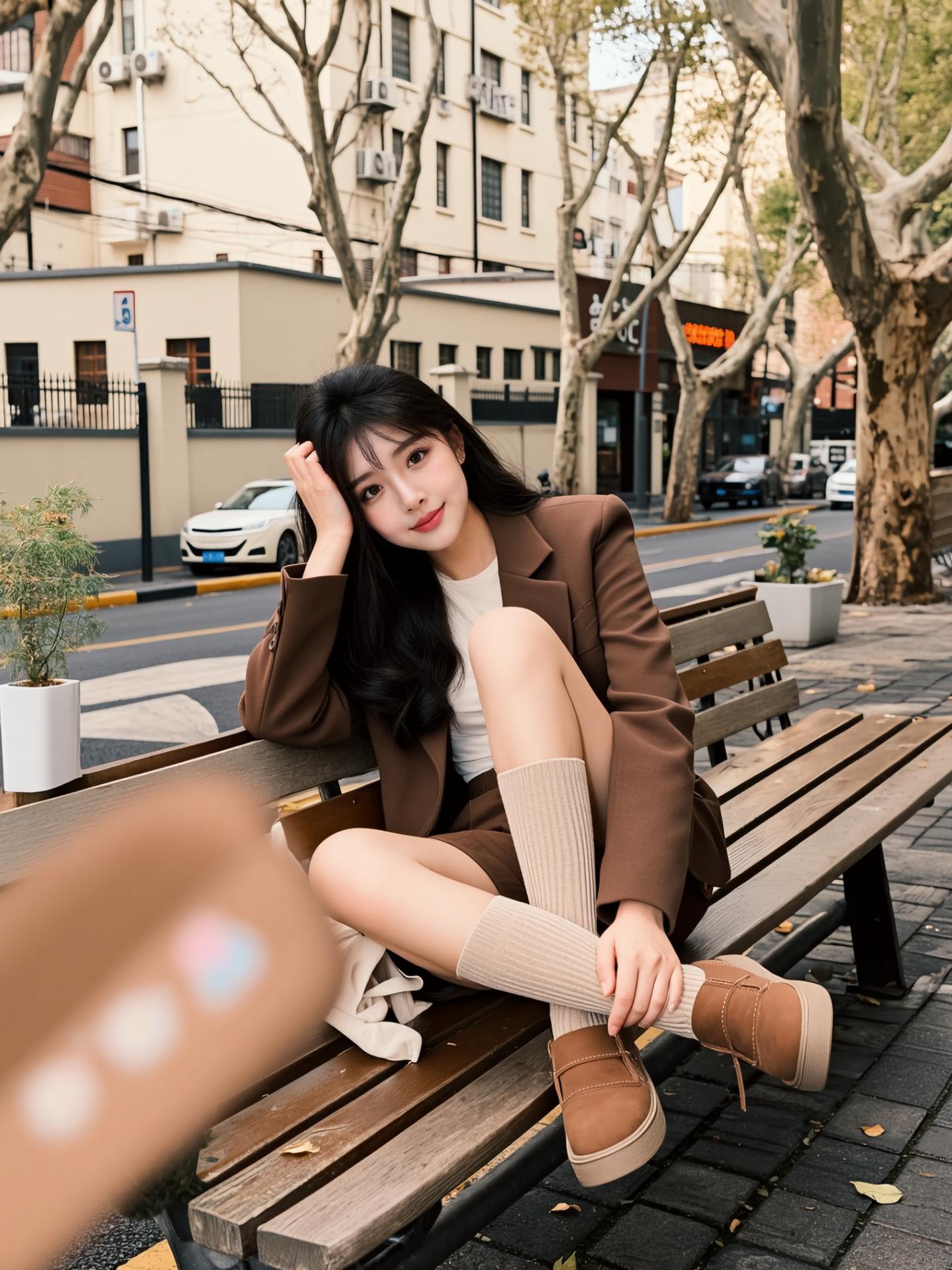 AI棕调生活照  原来ai写真可以这么美  谁拍谁好看 美出高级感