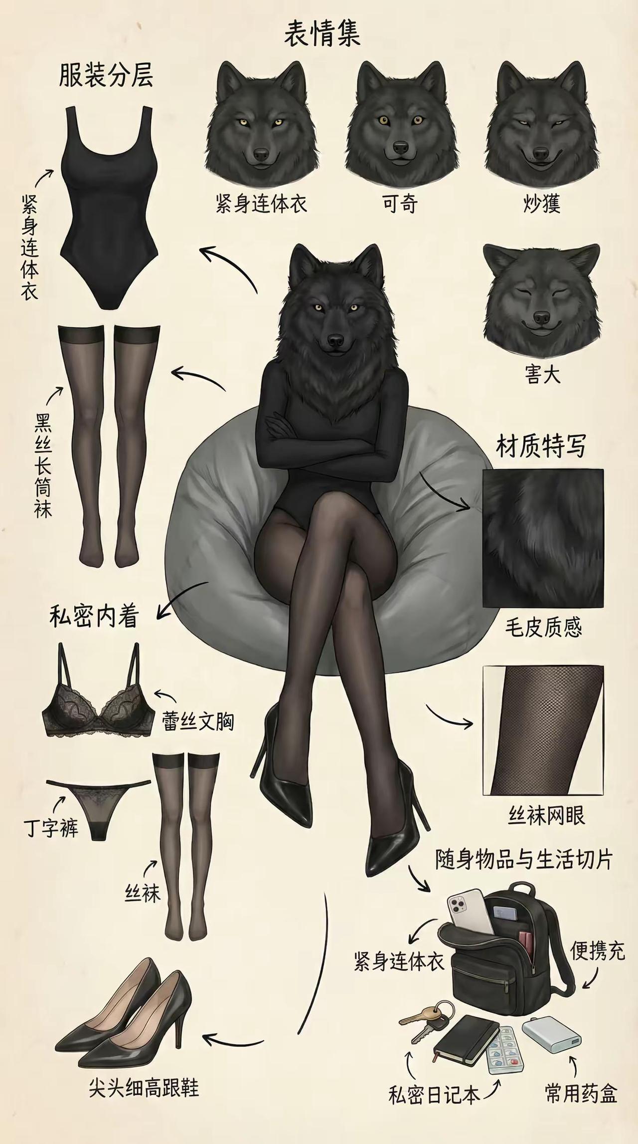 - 御姐穿搭  黑丝yyds  