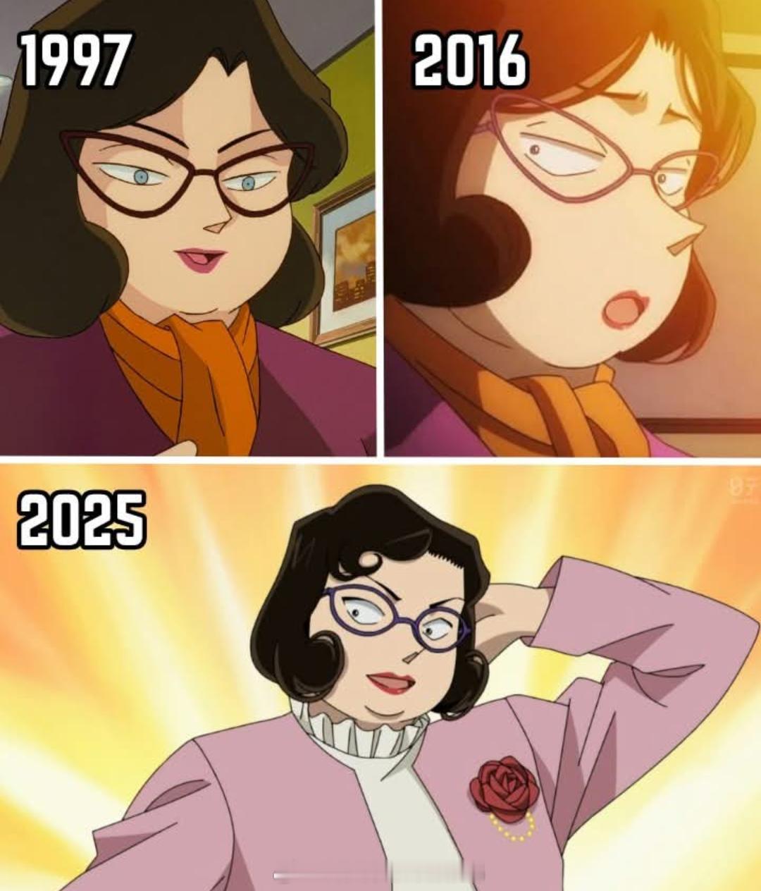 江户川文代画风变化！名侦探柯南​​​