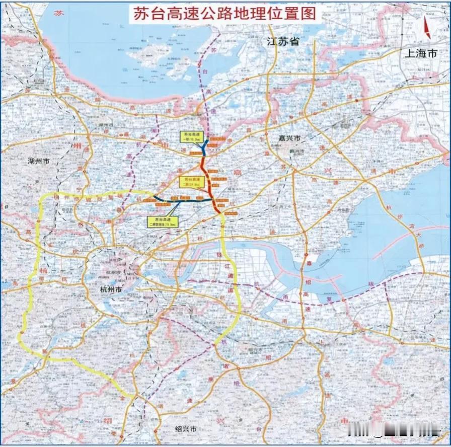 苏台高速跨太湖段虽然已经在2024年就纳入江苏省省道规划，但目前没有进展。