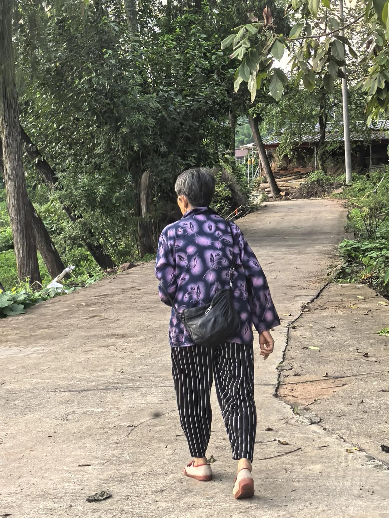 《背影》（诗一首）一一题记：这次回到爱人老家，发现岳母更加的苍