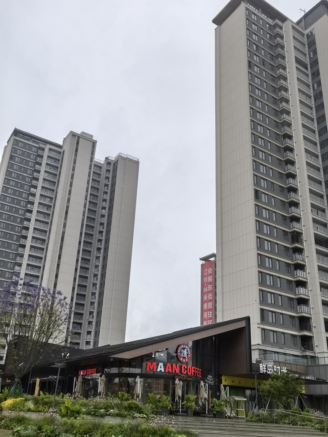 万科在会展版块的项目，万科都会半岛，自从开建以来，速度还是挺快的，首期都完成封顶
