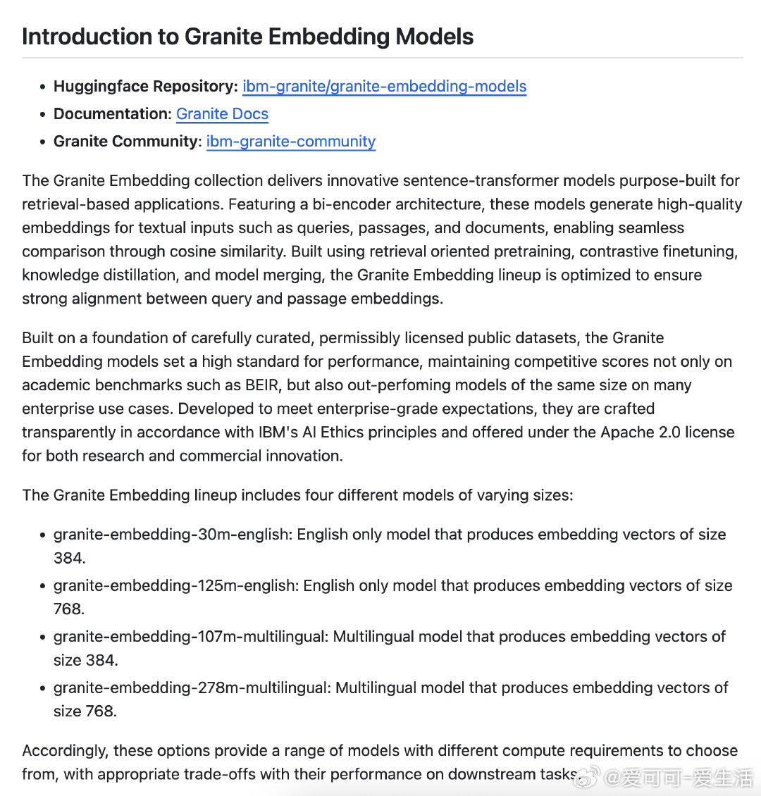 【[26星]IBMGraniteEmbeddingModels：为检索应用