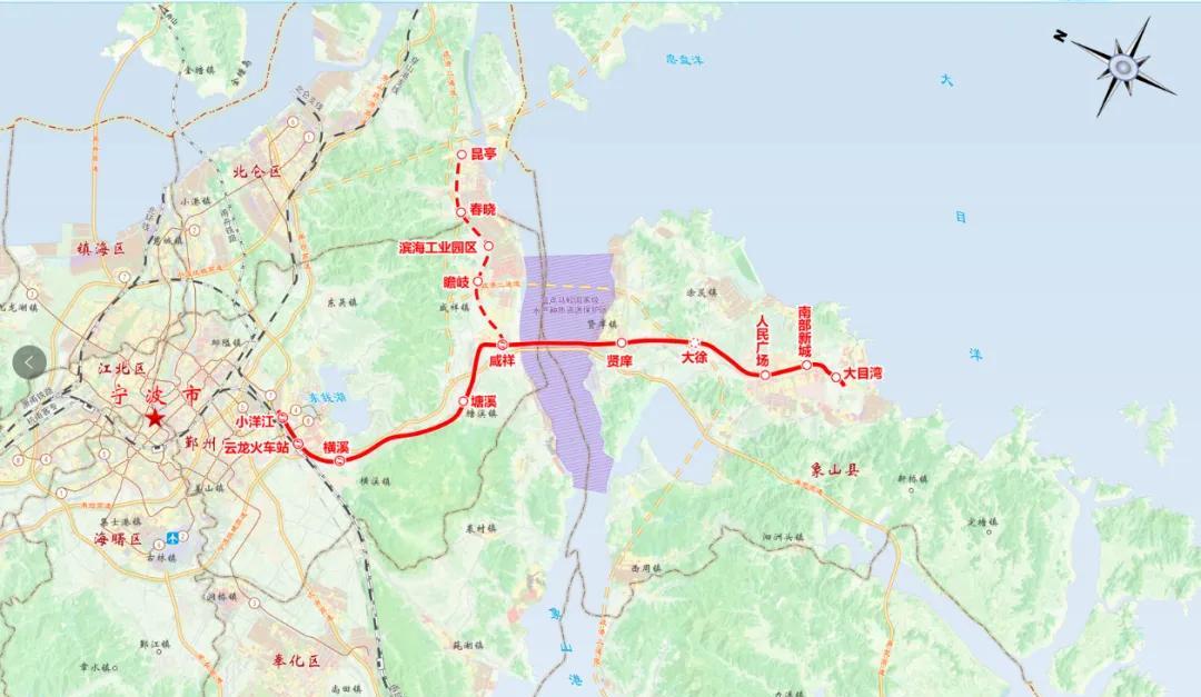 宁波至象山市域（郊）铁路工程轨道工程施工中标候选人公示项目概况：2.1建设地点：