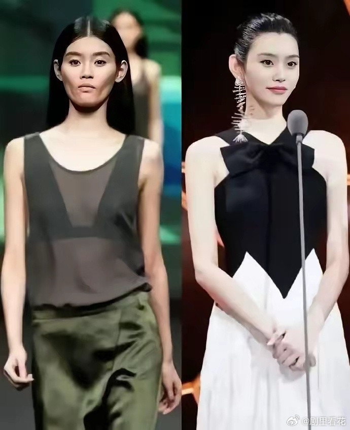 别不信，富贵真的能改变面相，你看奚梦瑶就很明显，嫁给何猷君前，她是超模脸，颧骨高