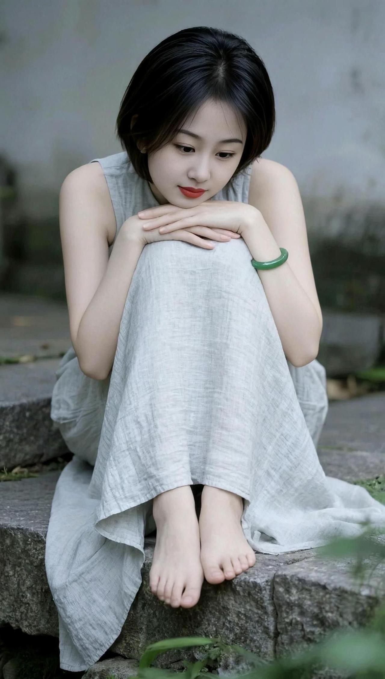 AI清冷氛围感写真治愈系清纯甜美清新脱俗颜值随拍