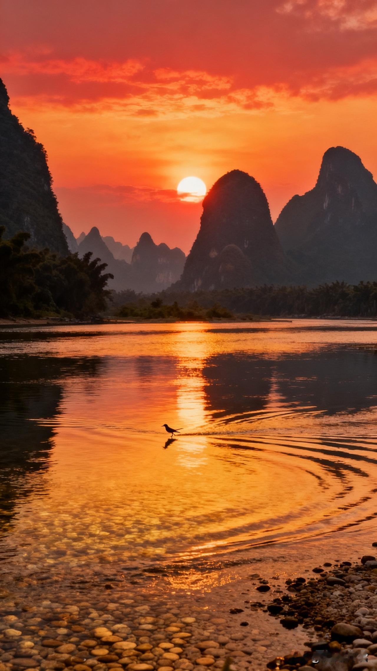 随手拍最美黄昏落日