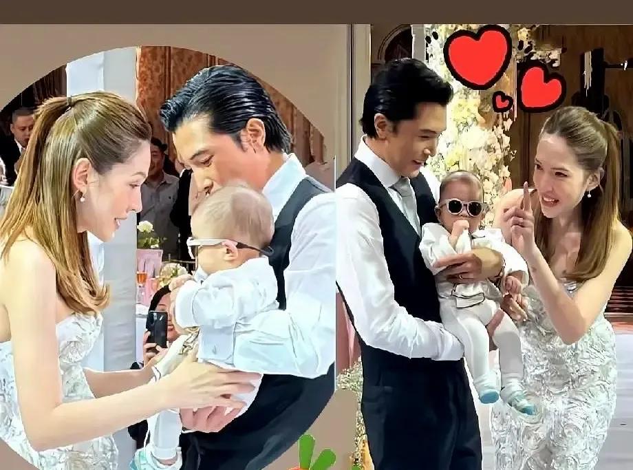 邱泽蹲下去给儿子系鞋带，抬头那一下眼睛像被点亮，镜头隔着十米都能感到温度。我刷