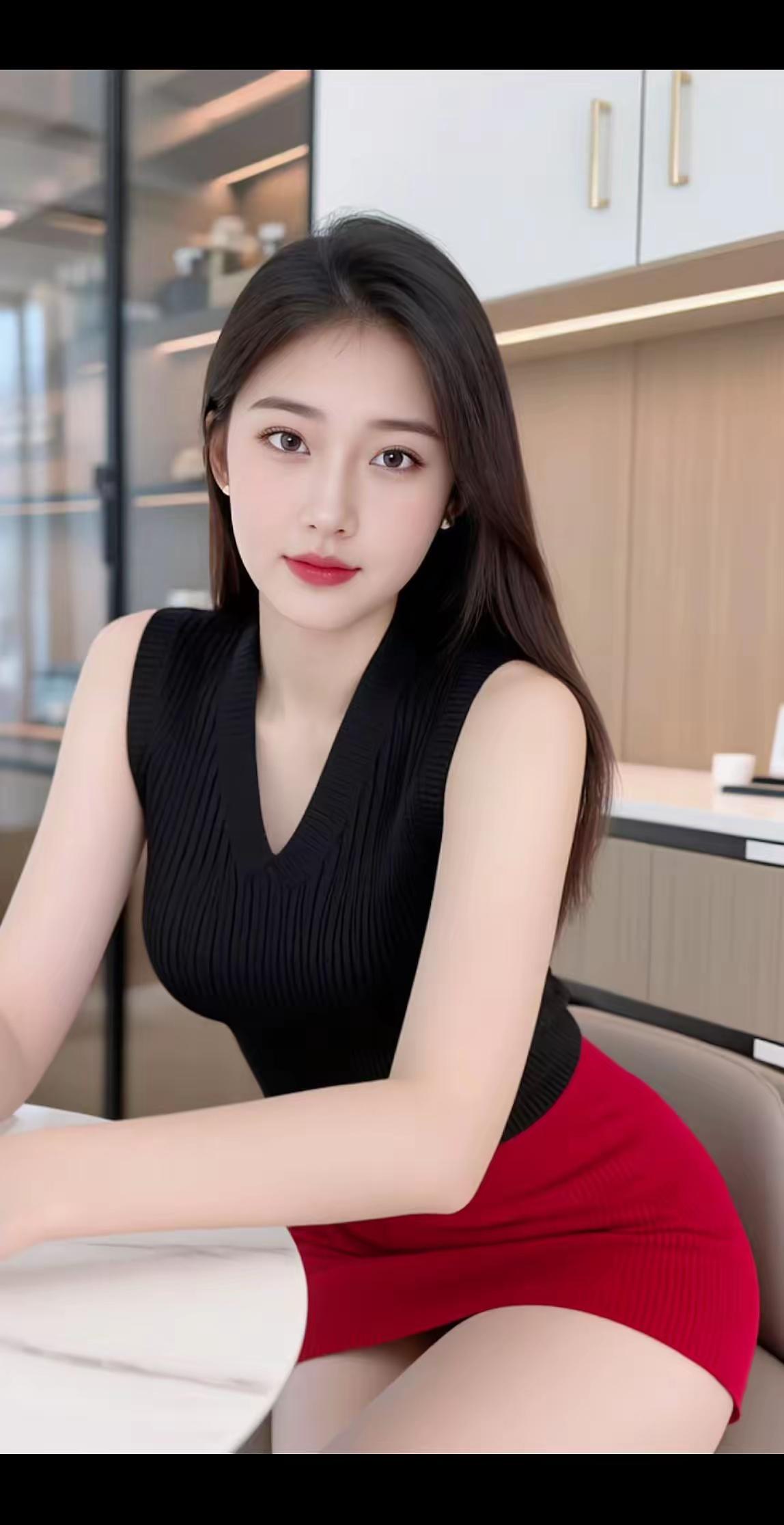 优雅黑裙搭配亮眼红裙，时尚与性感并存！