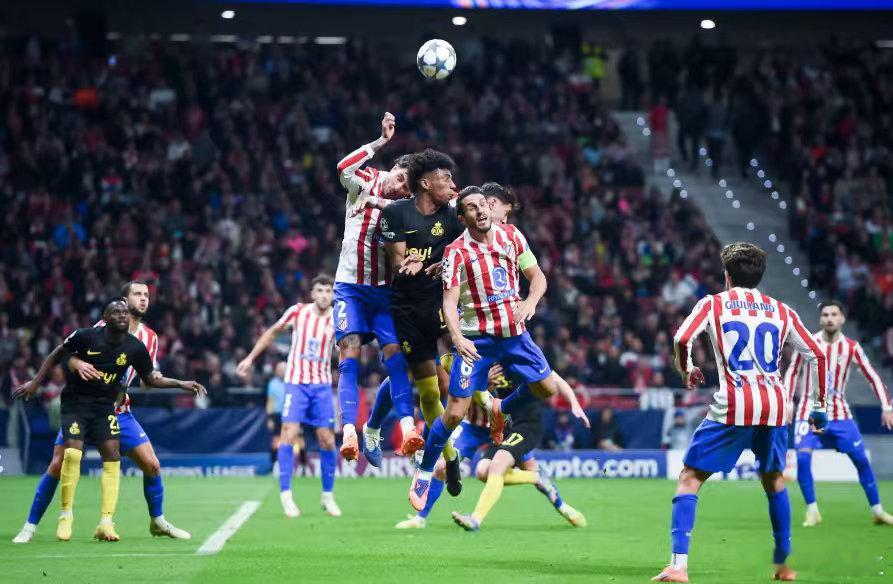 001欧冠马德里竞技(4)vs布鲁日(3)胜负看好：胜/让胜(-1