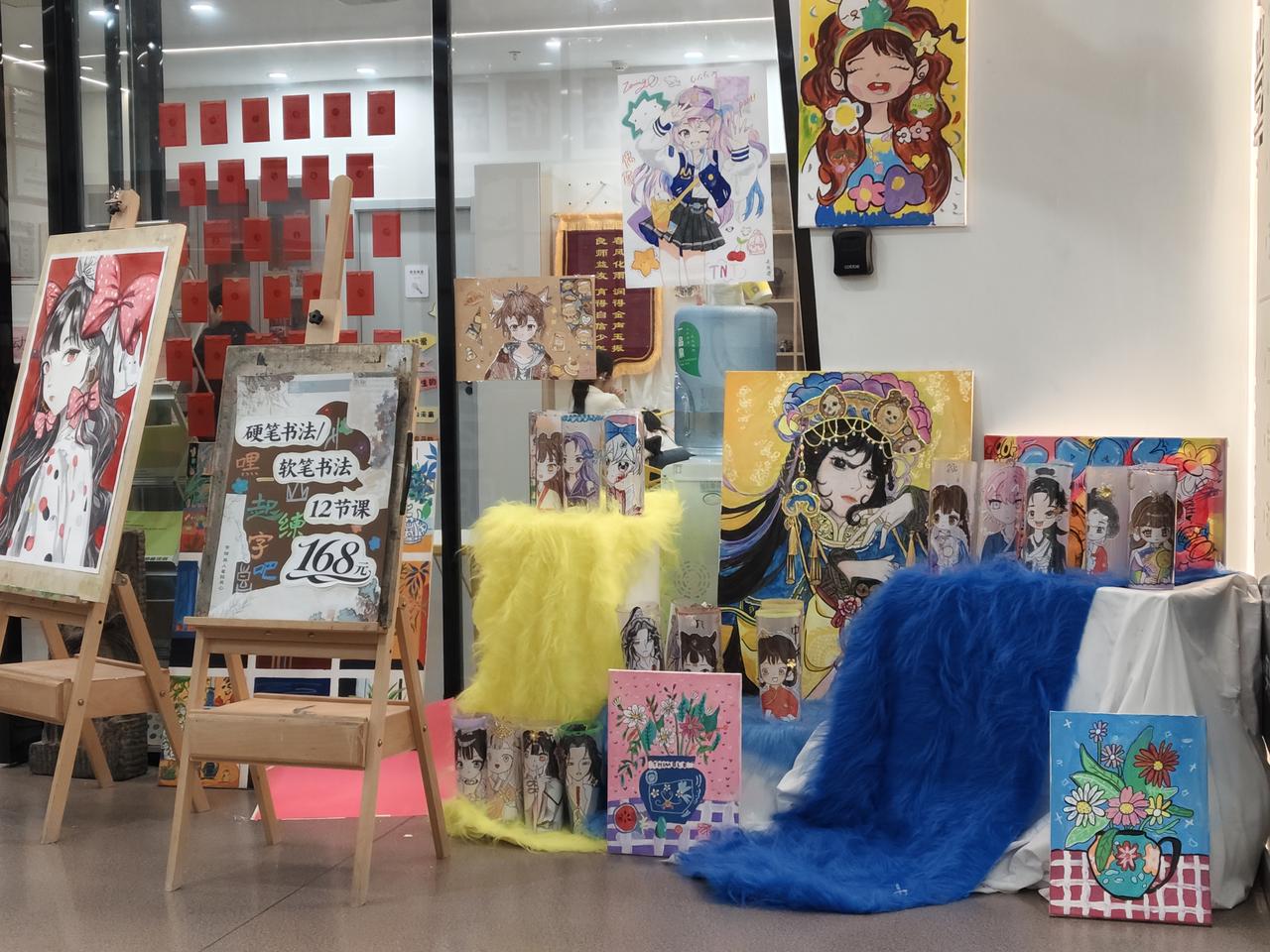 二次元与传统艺术碰撞！这家画室的创意展太绝了在这家画室，你能看到二次元动漫