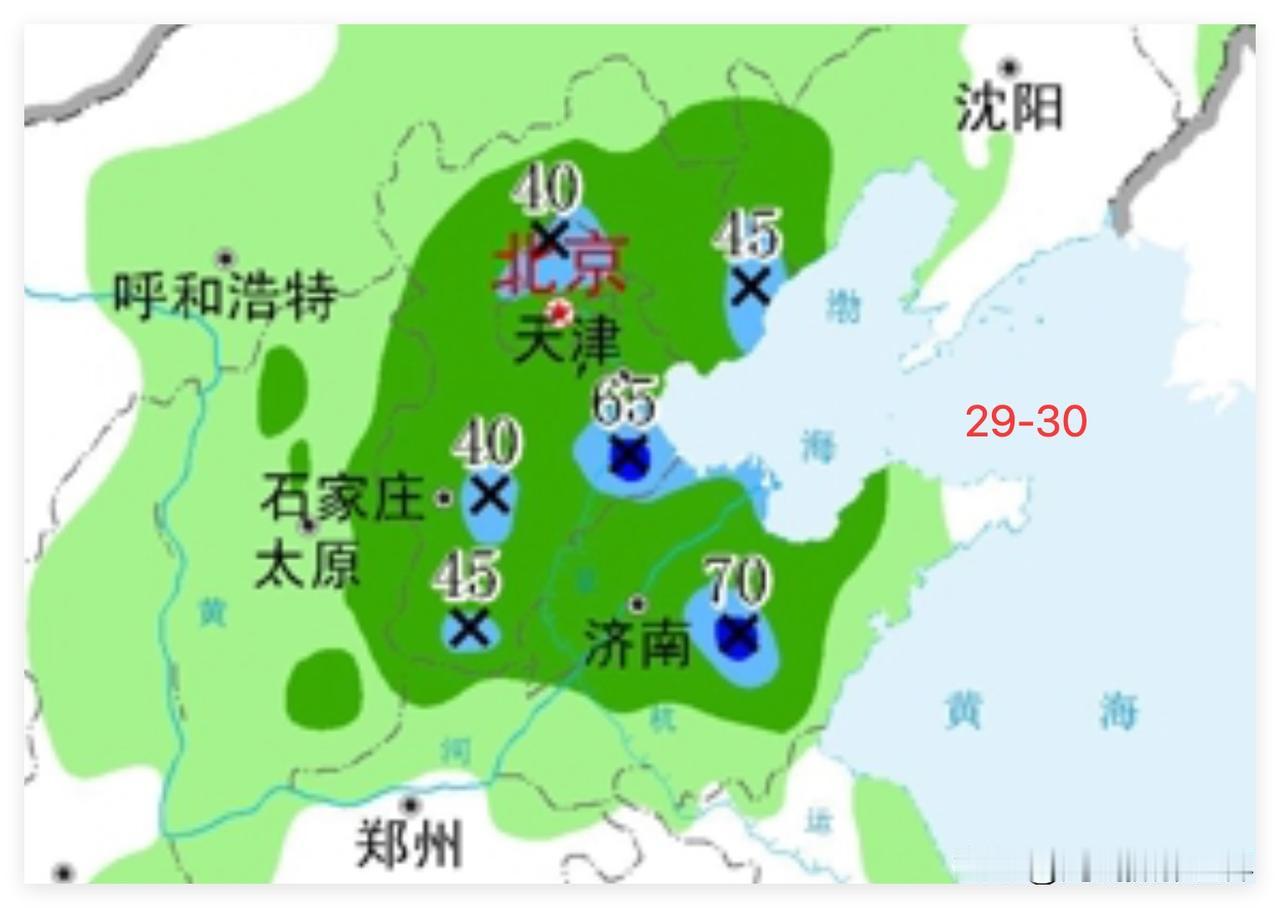 6月30日到7月1日，京津冀，华北平原，大范围降雨，大雨，暴雨……北京，天津，石