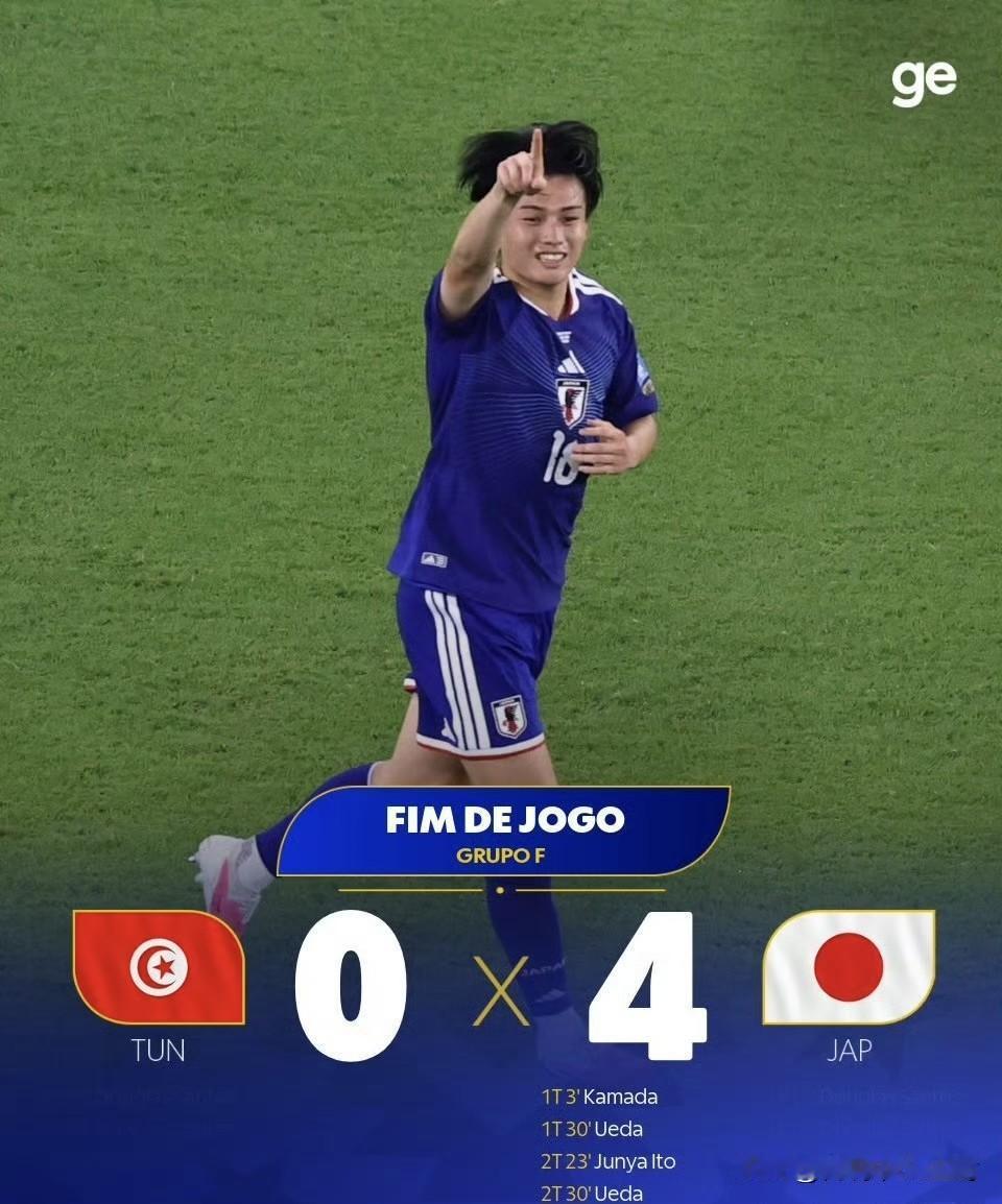 日本队突破历史！成为首支在世界杯单场打进4球的亚洲球队。确实是强啊，“亚洲