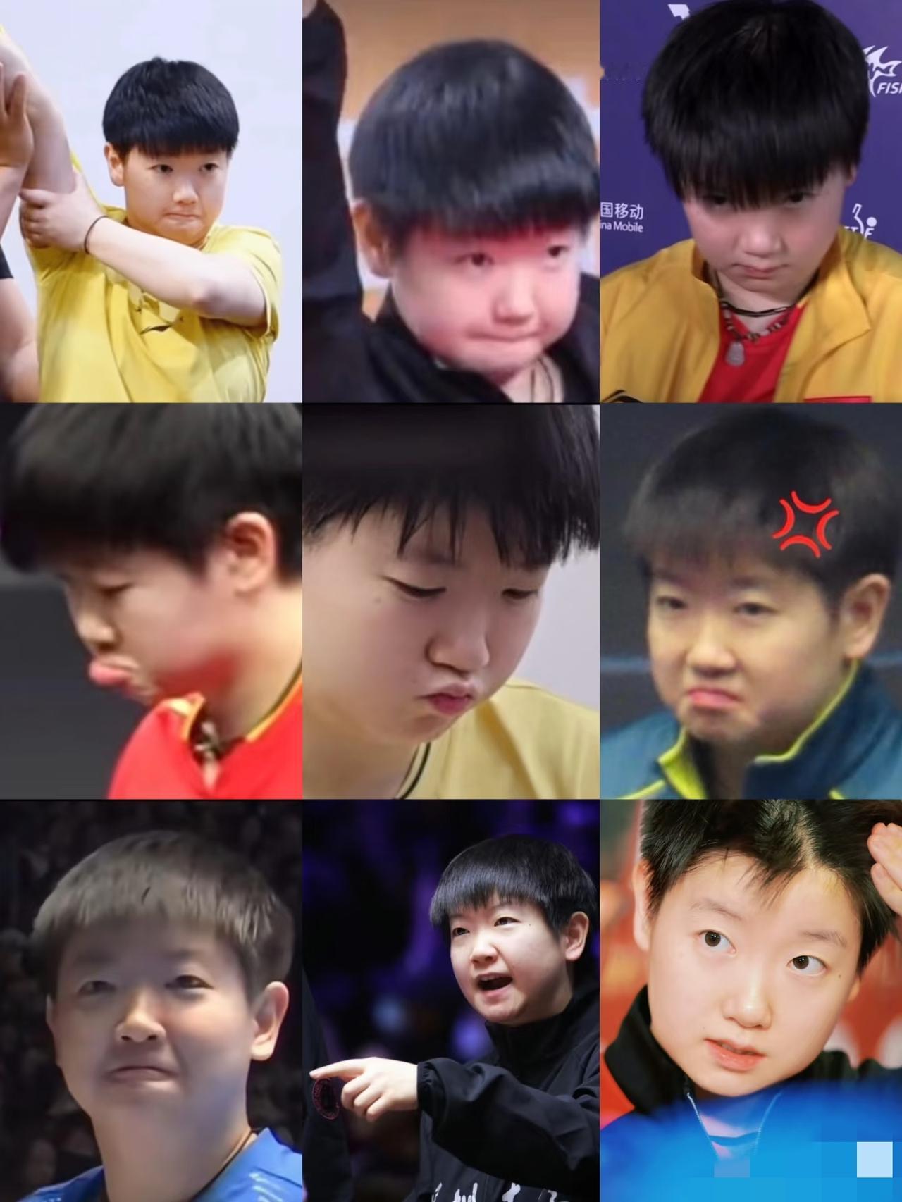 莎莎可爱表情包征集。从小到大同比例的长大，依然还是那么可爱。炸毛、生气、吃东