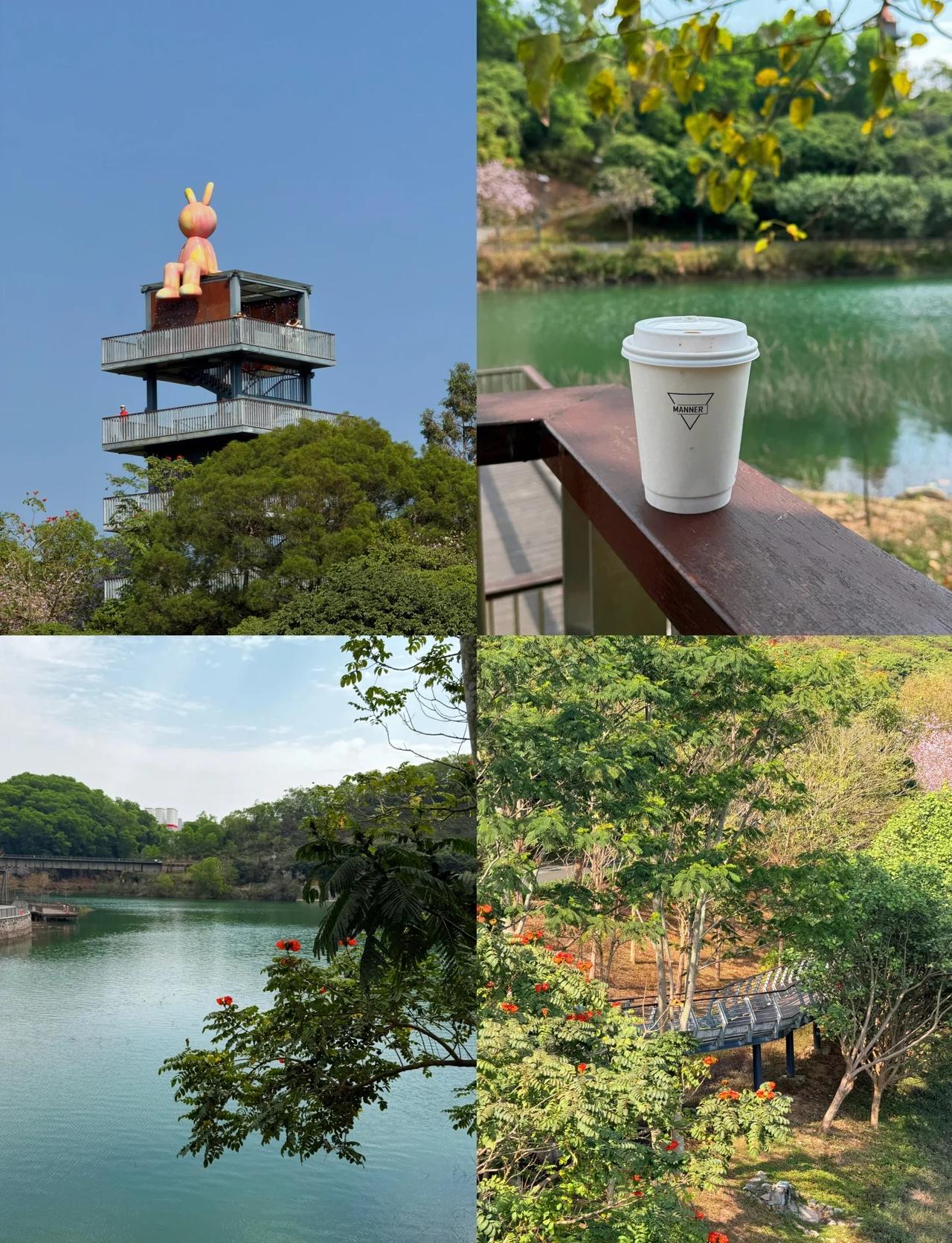 无所谓，我会去公园午睡今天来打卡坂田的雪竹径公园半山半湖，人少清净。免预约