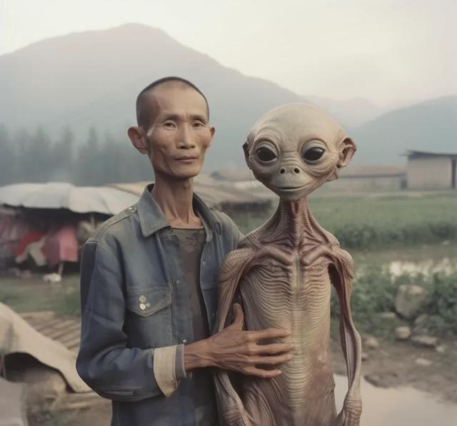 1980年，南方某村庄，一村民正在田间劳作，突然远处传来一声巨响，一个巨大的飞碟