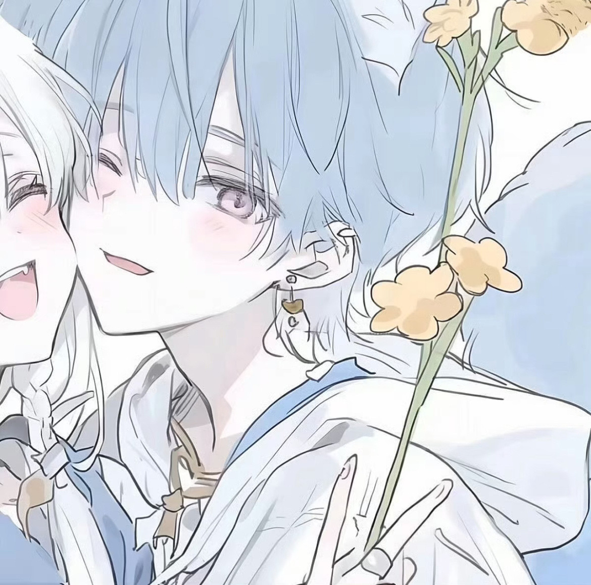 𝙒𝙚𝘾𝙝𝙖𝙩｜动漫情侣头像🖤｜超甜情头💭｜无水印分享🥨