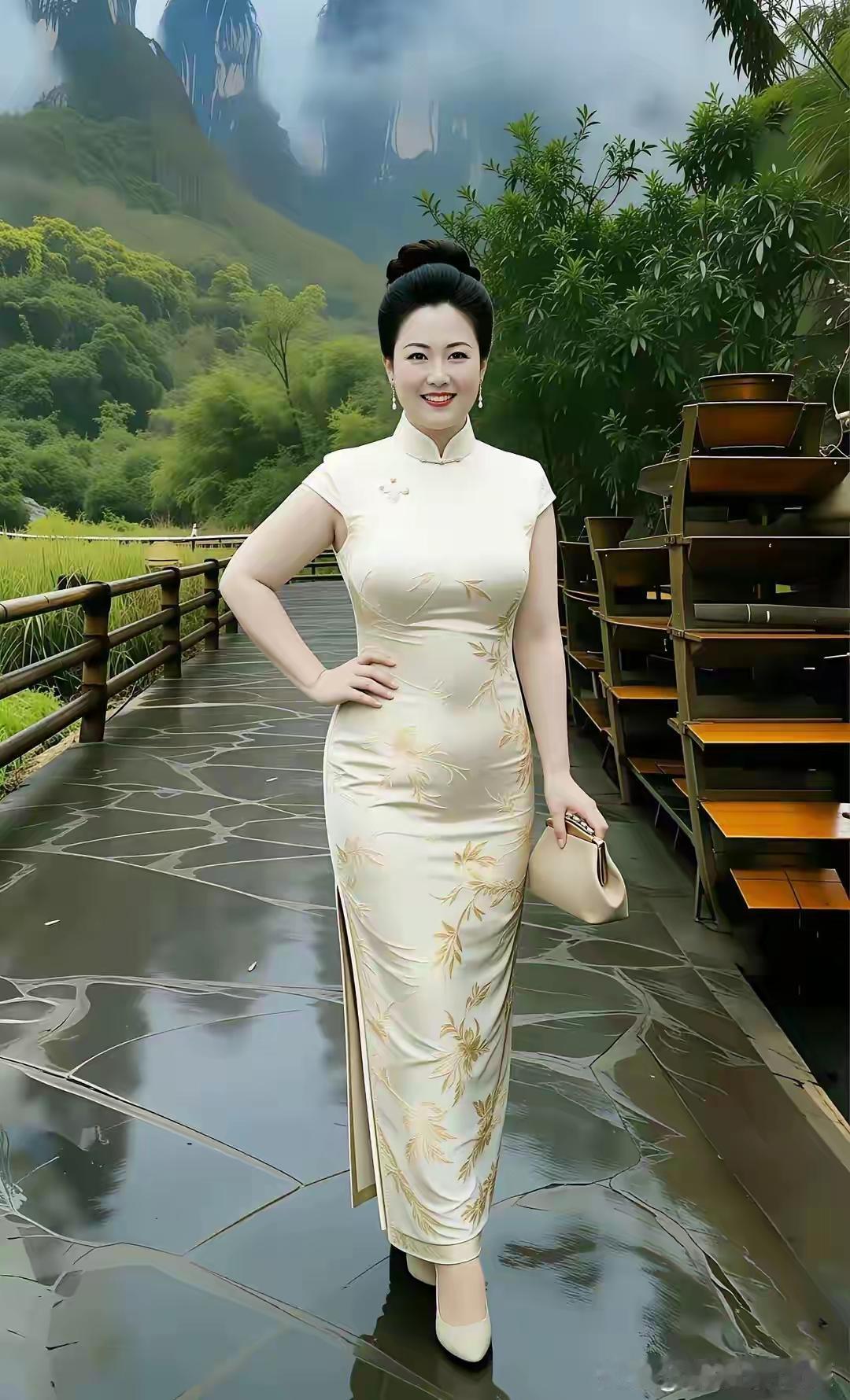 塞鸿秋·福相佳人圆脸莹润如满月，明眸舒展含清悦。丰姿不臃身格阔，华衣自有