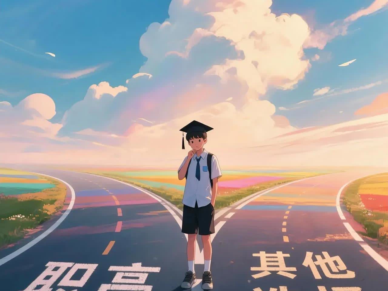 孩子初中毕业，考不上高中下学作事赔人家的钱，交智商税的钱，远远比上中专和私立高中