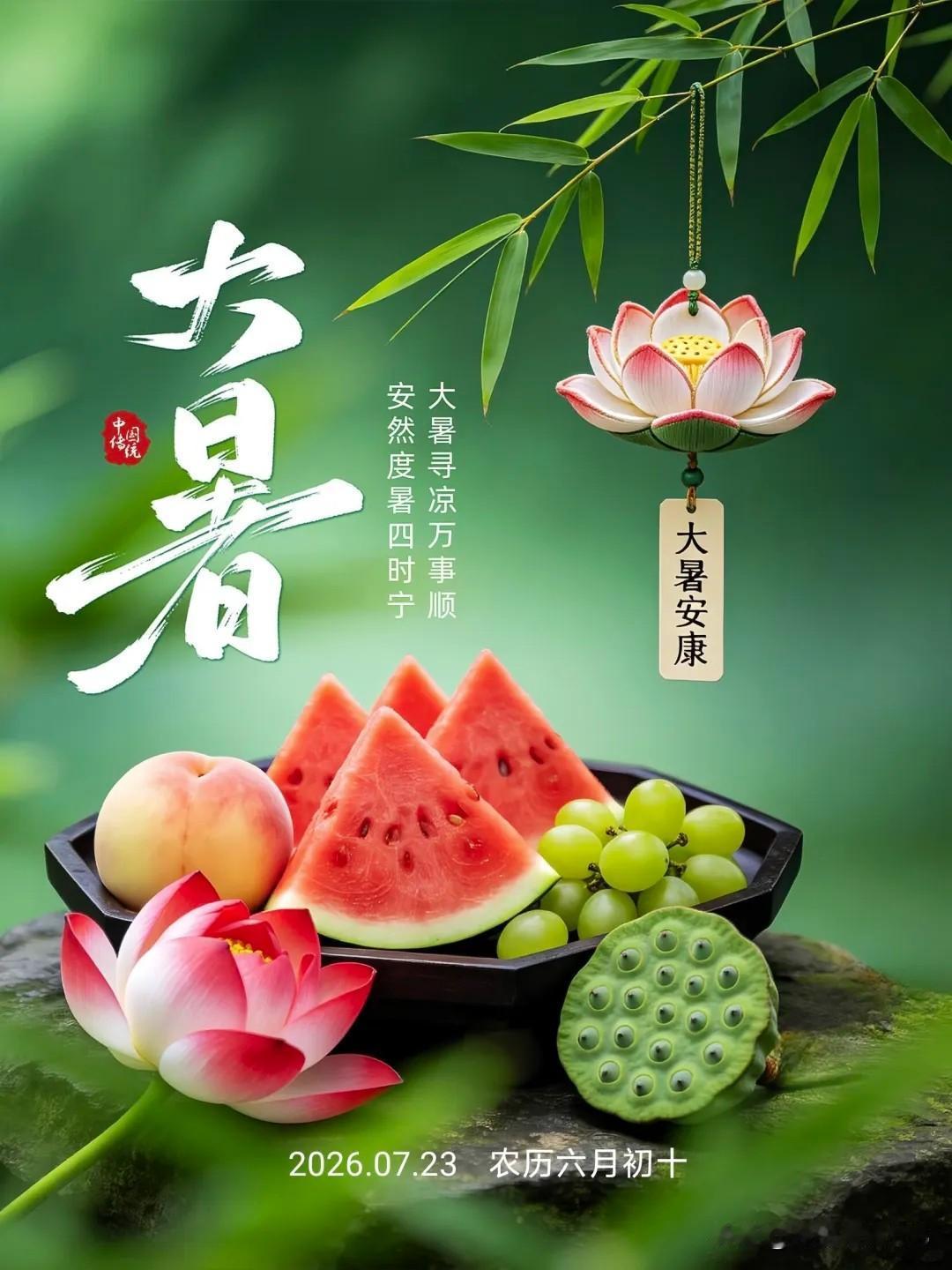 7月23日，农历六月初十，恰逢二十四节气大暑。一年最热的时节如约而至，蝉鸣