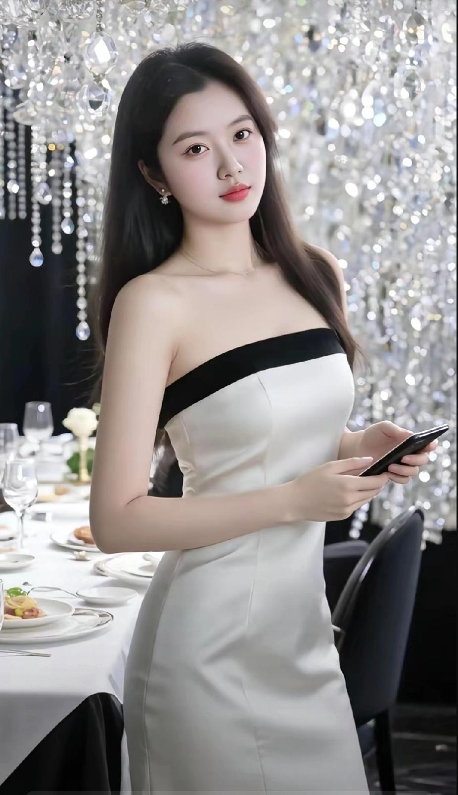 优雅晚宴，黑白礼服，闪耀水晶，尽显魅力气质穿搭怎么穿才恰到好处?