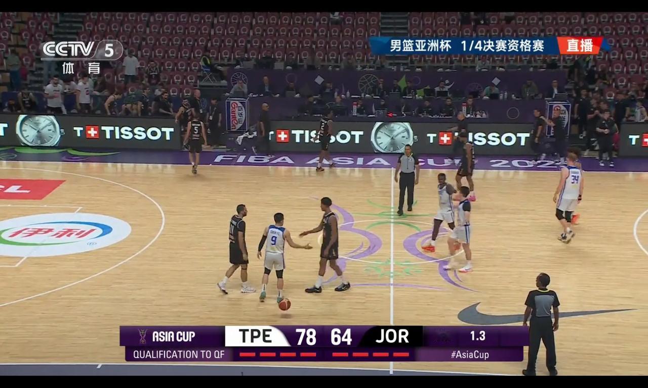 台北78:64赢约旦进8强，约旦三将乱枪打鸟，台北赢得太轻松约旦队一直被压着