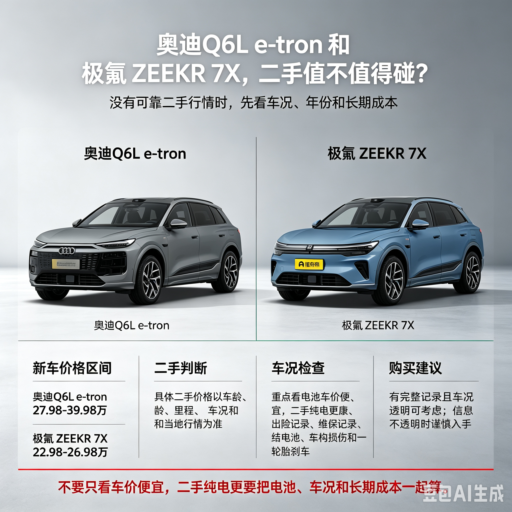 二手Q6Le-tron和7X值得碰吗