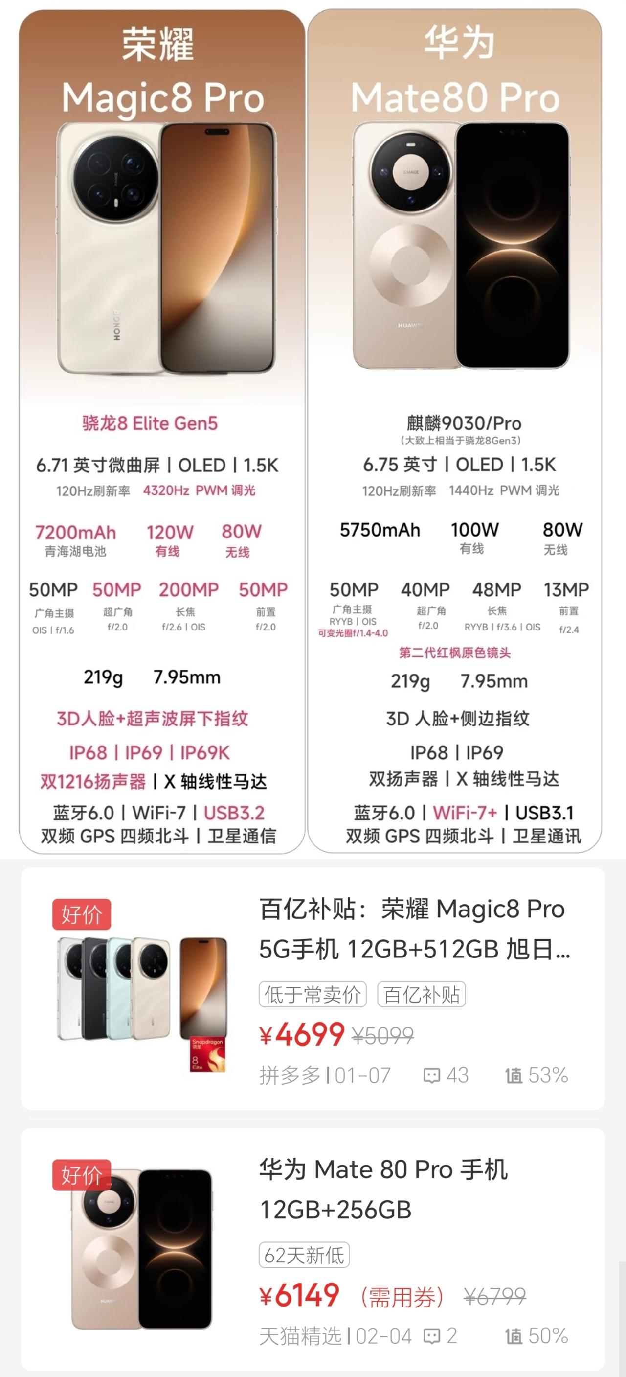 华为恐怕要坐不住了[捂脸哭]荣耀Magic8Pro这攻势属实凶猛，昔日老大哥还是