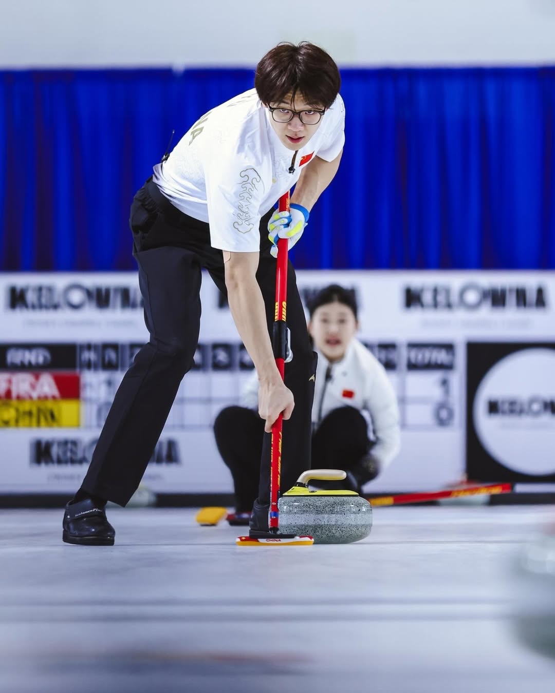 5连胜🥳🥌哈哈早起看了最后2局，我们的冰壶混双两小只沟通太顺畅了，战术执行起