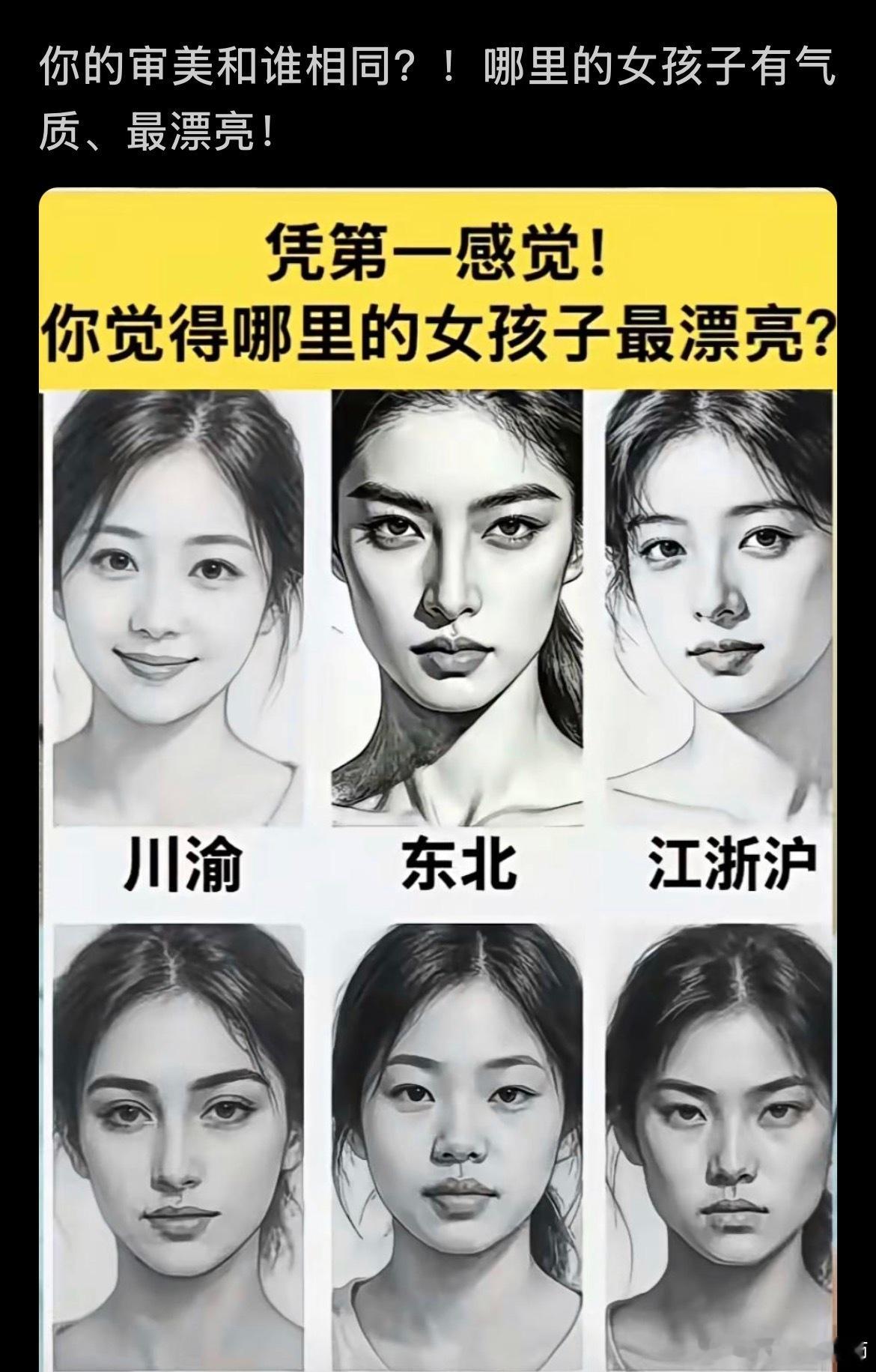 你的审美和谁相同？你觉得哪里的女孩子有气质、最漂亮 ​​​