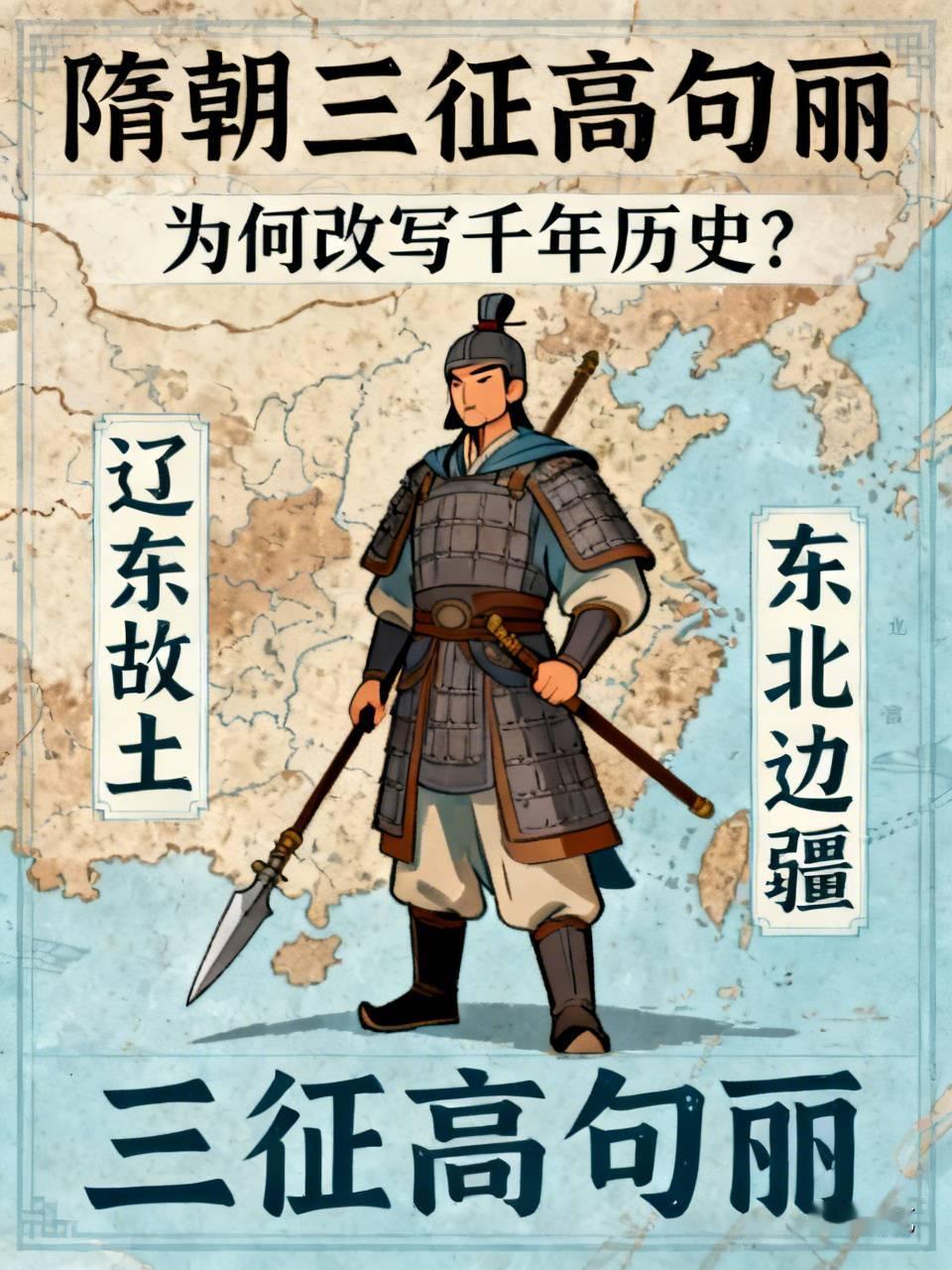 隋朝三征高句丽，为什么直接改写了中国千年历史？很多人以为隋朝灭亡，是因为隋炀帝荒淫无道。其实真正压垮