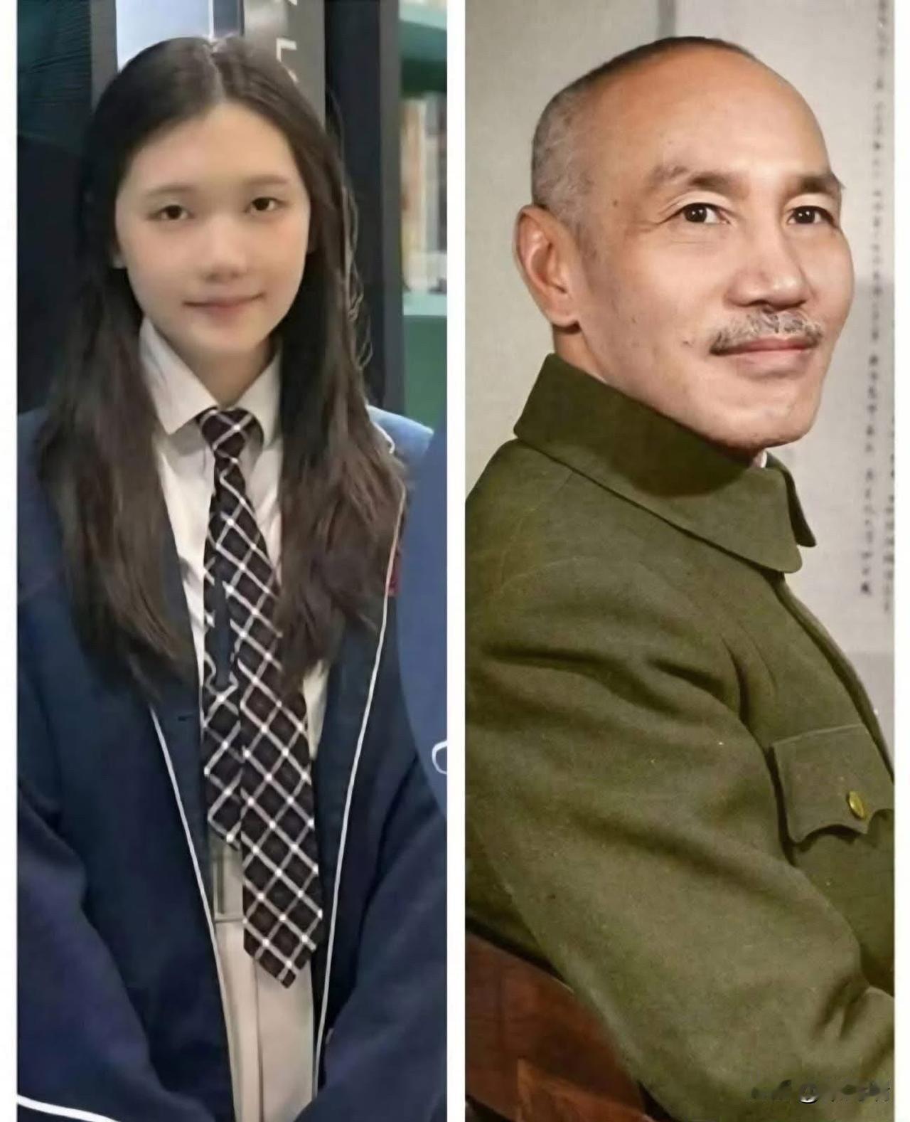 长得最像蒋中正的蒋家后代竟然是她....蒋家第五代“得”字辈蒋得聆是蒋孝武