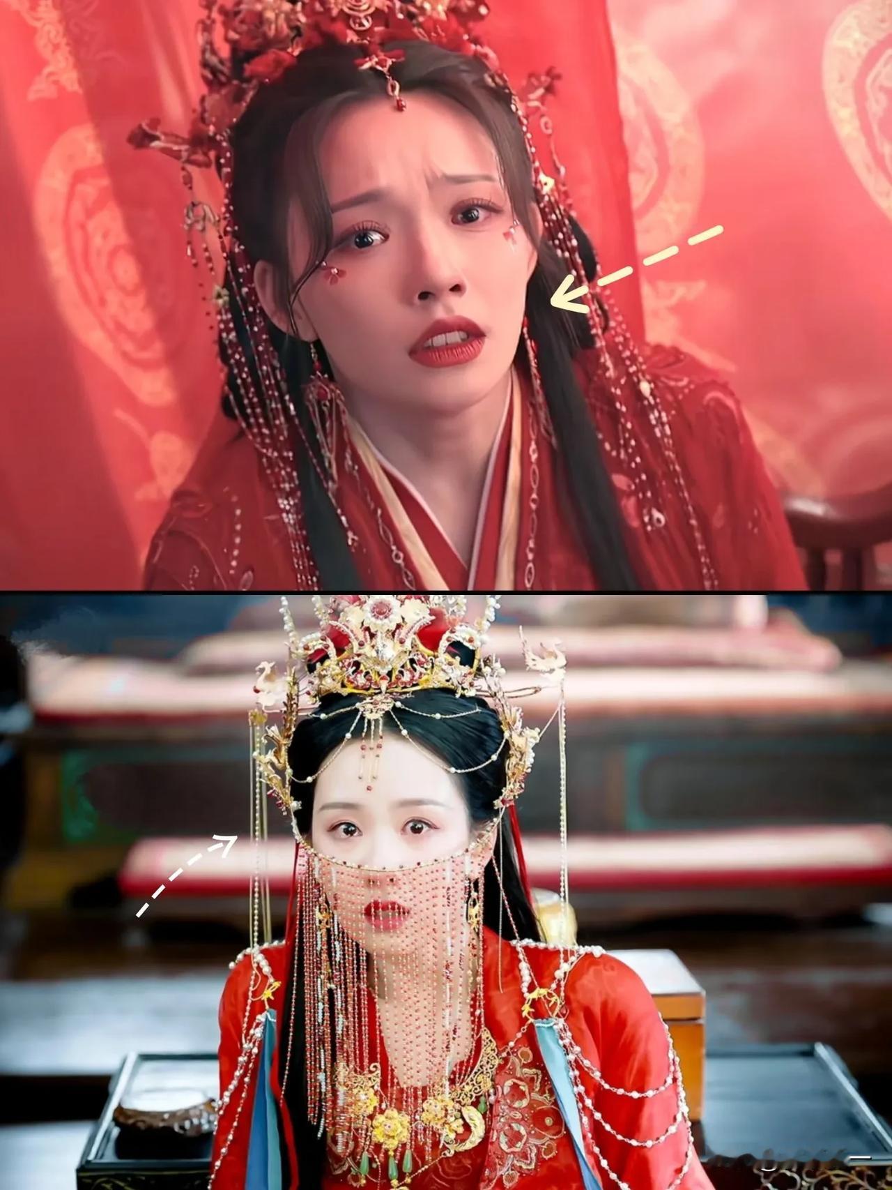 同样是剧中被罗云熙威胁的新娘，将29岁林允和32岁陈都灵放在一起，差距竟然这么大