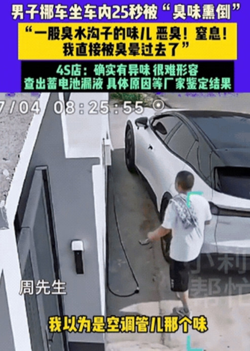 “太悲催了！”河南男子一大早开车，刚坐进车内就闻到一股恶臭。他以为是空调，急忙开