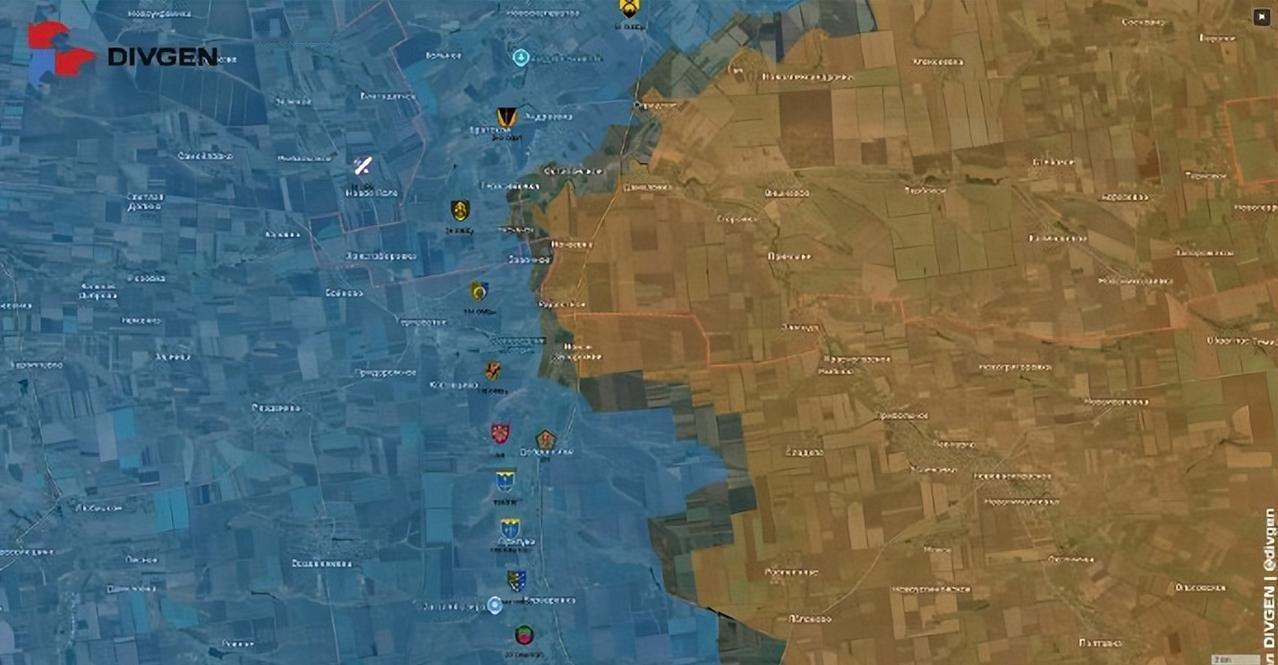 DIVGEN频道发布：乌军在胡里艾伯勒方向的集结情况。目前，已发现第154机