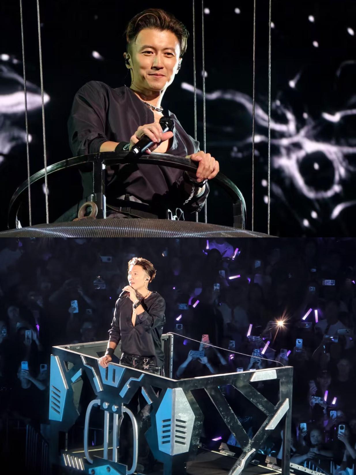 表弟去看了谢霆锋深圳演唱会回来说真的是太值了虽然买的便宜的票，但也近距离