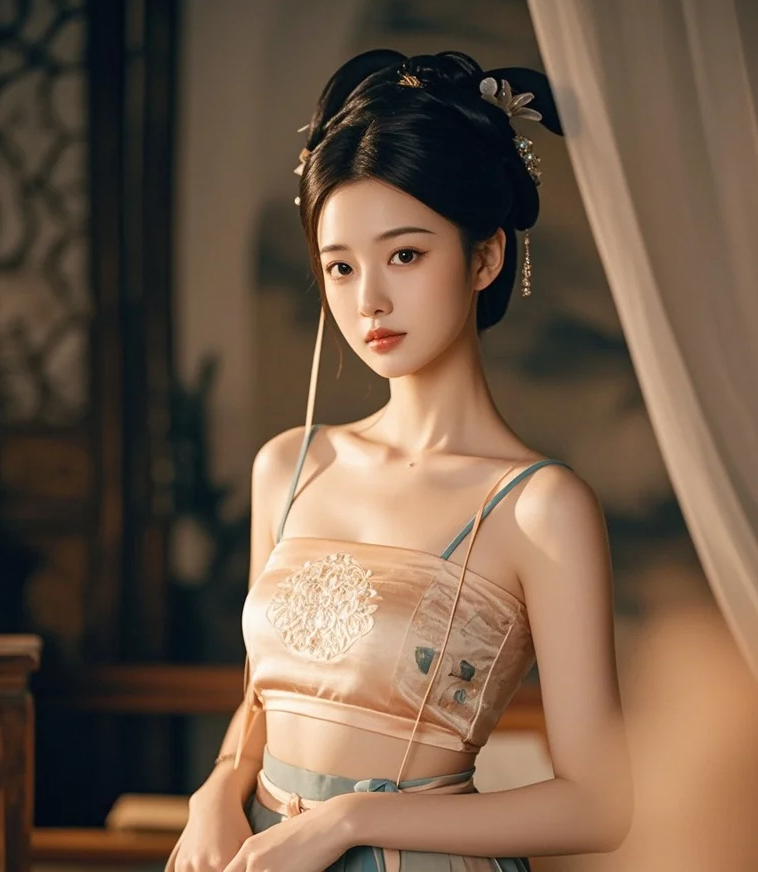 杨柳依依，佳人倚树，这古典美人的柔情蜜意，是否让你沉醉？